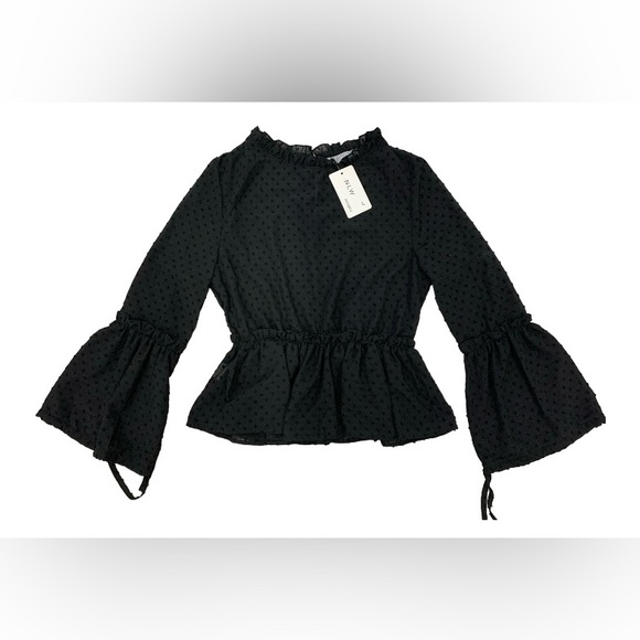 NLW Longsleeve Sheer Blouse - Picture 1 of 4
